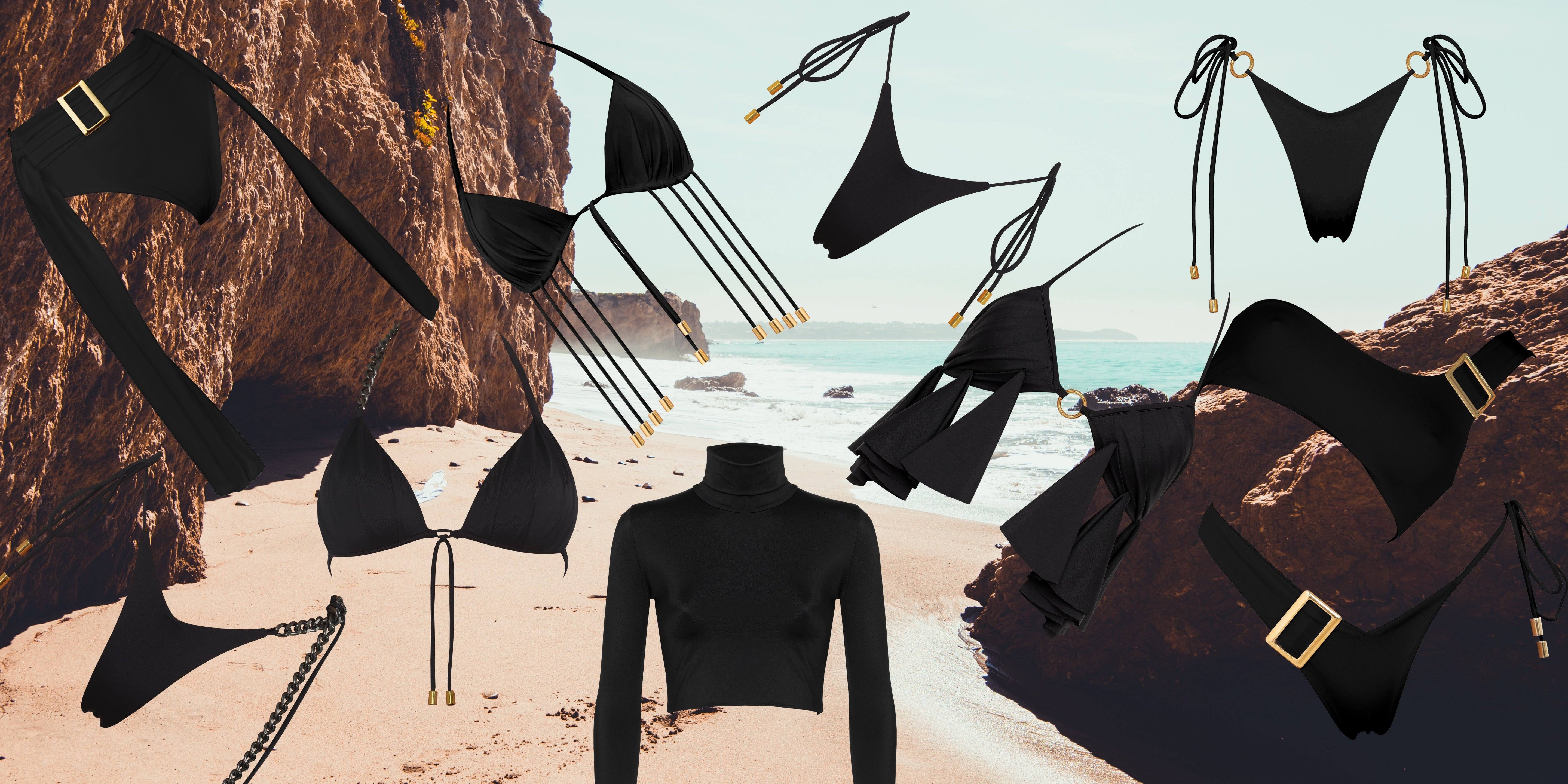 A Curated Collection of Luxury Black Bikini Swimwear - Womens Designer swimwear and beachwear │ Luxury swimwear and beachwear - Antoninias