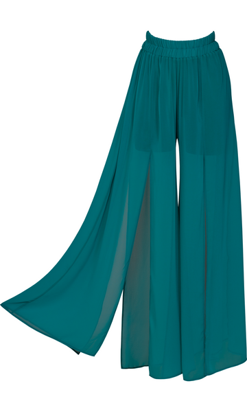 Elysia Pants - Luxury Resort Wear with Slits for Beachside Chic